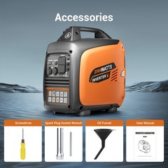 Efurden 2500W Portable Inverter Generator Quiet Gas CO Sensor Indoor/Outdoor