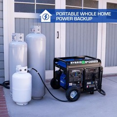 DuroMax XP13000EH 13,000-Watt Dual Fuel Portable Generator – Gas & Propane, E…
