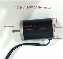 Hand-crank Foot-powered and Water-powered Permanent Magnet DC Generators