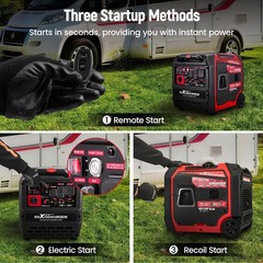 Propane/Gas & Dual Voltage Portable Generator – Pure Sine Wave Safe for TVs