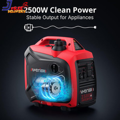 2500W Lightweight Portable Inverter Generator with CO Sensor for Home & RV