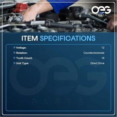12V Onan Generator Starter 191-2132, 6019440