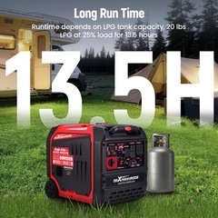 Dual Fuel120/240V Inverter Generator – Low Emissions & Parallel Ready