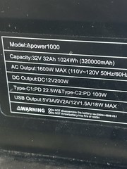TESTED CTOLITY AP1000 Portable Power Station 1024Wh (FREE S&H)!