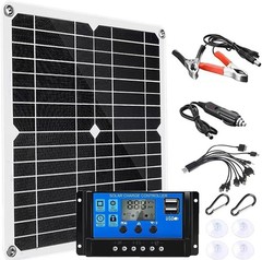 12V Solar Panel Set: 100A Controller, Cable – For Boats/Motorcycles/Home