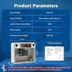Smart Management Module 50 Amp Load Manager, Compatible with Generac Gray