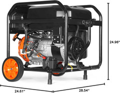 8000-Watt Dual Fuel Portable Generator Electric Start CO Shutdown