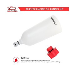 BILITOOLS 20-Piece Oil Funnel Kit for Engine Oil Change, 2.2 QT Aut… Fast Ship