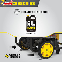 15000-Watt MKE Series Portable Generator with Electric Start and CO Shield