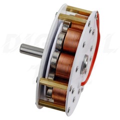 Miniature Disc-Core Generator 50W 24V High Magnetic Field 100-650rpm 85mm*25mm
