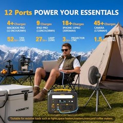 Portable Power Station 600W, 299Wh Solar Generator LiFePO4 Battery Jump 600X