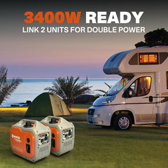 2300-Watt Portable Inverter Generator with CO Sensor, Gas Powered, RV Ready, Qui
