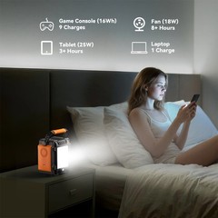 FlashFish A201 200W 172Wh Solar Generator With Solar Panel 60W 18V for Camping