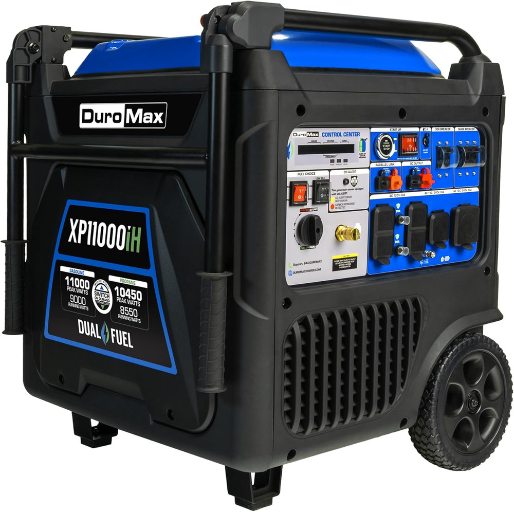 Xp11000Ih 11,000-Watt Dual Fuel Portable Digital Inverter Generator – Gas & Prop