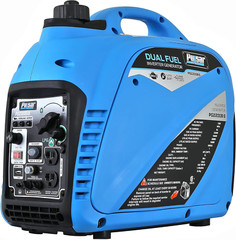 2,200W Portable Dual Fuel Quiet Inverter Generator with USB Outlet & Parallel Ca