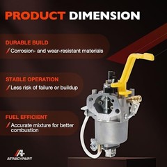 Carburetor Carb Replacement Compatible with Huayi Westinghouse WGen5300DFcv