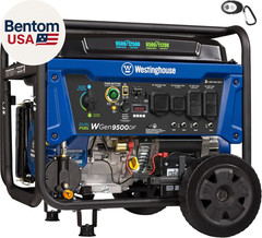 12500 Watt Dual Fuel Home Backup Portable Generator, Remote Electric Start, Tran