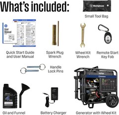 Westinghouse 18,000-W Portable Gas Powered Generator w/ Remote Start, CO Sensor