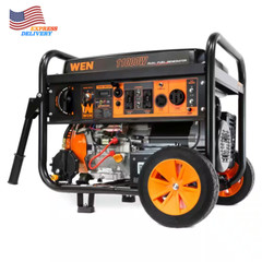 WEN DF1100T Dual Fuel Portable Generator 11000 Watt 120V/240V with Wheel Kit