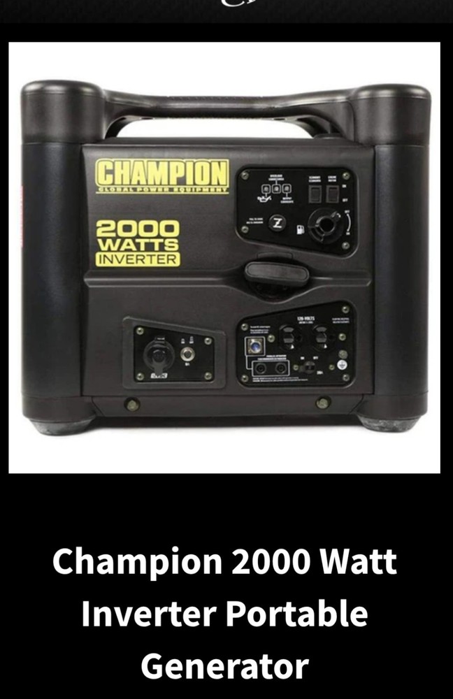 Champion 2000-Watt Portable Inverter Generator with USB Port