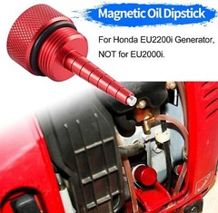 For New Honda Generator EU2200i Magnetic Oil Dipstick Aluminum Red
