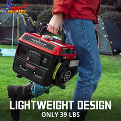 PowerSmart 1200W Gas Fuel Generator Portable for Camping Outdoor Low Noise NEW