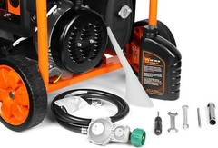 WEN 6,250-W Portable Dual Fuel Gas Powered Generator, Electric Start, CO Sensor