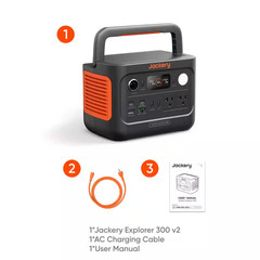 300W/600W Peak Push Button Start Portable Power Station Explorer 300 V2, Battery