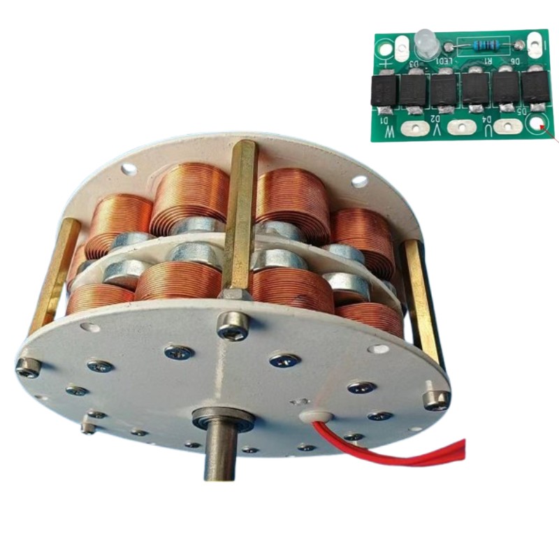 100-650RPM Ultra-low Speed Double-layer High-power Disk Type Iron Core Generator