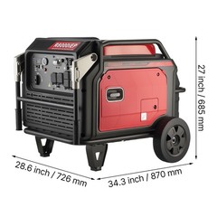 10000W Peak Quiet Inverter Generator, Remote Start, Gas Powered, RV Ready