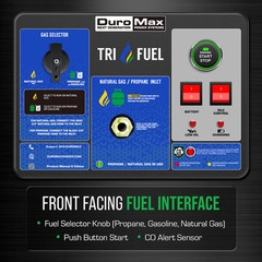 DuroMax XP15000HXT 15,000 Watt Electric Start Tri-Fuel Portable Generator