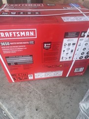 NEW Craftsman 3650 Watt Gas Generator 4550 Starting Watts CMXGGFMP03653 – Sealed