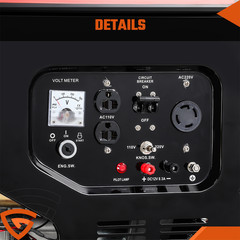 5000W Gas Inverter Generator Electric Start 274cc OHV Engine 110V&220V Volt 60Hz