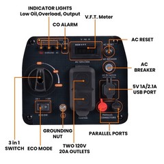 2300W Parallel Portable Super Quiet Inverter Generator For Home House Backup