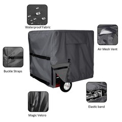 Generator Weather Cover, Heavy-Duty 600D Waterproof Protector for Portable…