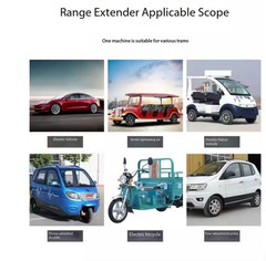 48V60V72V Fully Automatic Range Extender Generator Electric Tricycle Quadricycle