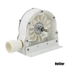 500-4000RPM Pelton Wheel Impulse Pelton Turbine 100-300W with Adapter