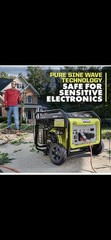 RYOBI 6,500-Watt Gasoline Powered Portable Generator with CO Shutdown Sensor