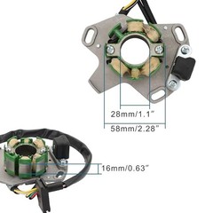 6 Coil Generator Magneto Stator Ignition Coil Replacement for 32101-36E10