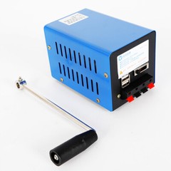USB Hand Crank Emergency Dynamo Charger Generator Camping Portable Power Supply.
