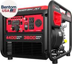 4400-Watt Portable Inverter Generator, Gas Powered, Co-Sensor, Lightweight & Qui
