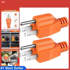 Neutral Ground Bonding Plug for Portable Generator NEMA 5-15P 120V 15A 2 Pack