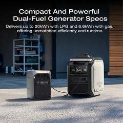 EcoFlow 2000W Smart Dual Fuel LPG丨Gas Generator Powered for Emergencies/Outdoor