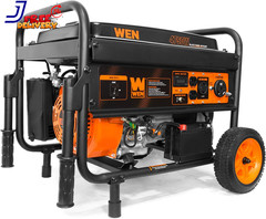 56475 4750-Watt Portable Generator with Electric Start and Wheel Kit NEW