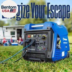 5000 Peak Watt Super Quiet Portable Inverter Generator, Remote Electric Start wi