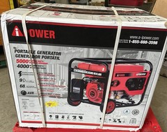 A-iPower 5,000-W Portable Gas Powered Generator with Wheel Kit Home RV Camping