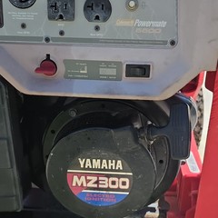 Coleman Yamaha Powermate 5500 Portable Generator MZ300 Gasoline Red Black 6875W