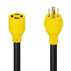 Leisure 30 Amp STW 50′ 4 Prong Generator/Industrial Locking Extension Cord