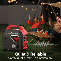 2500-Watt Portable Inverter Generator with Super Quiet for Camping