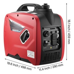 Uimoso Portable Gas-Powered Inverter Generator, 2900W Peak, Quiet Operation